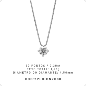 Pingente Solitário 30 Pontos