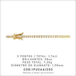 Pulseira 4 Garras 3 Pontos
