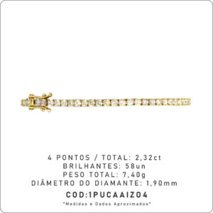 Pulseira 4 Garras 4 Pontos
