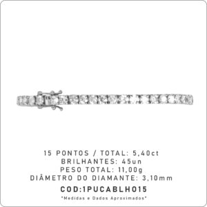 Pulseira 4 Garras 15 Pontos