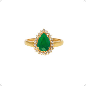 Anel Esmeralda 7x5 Gota