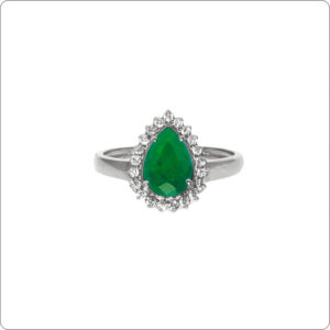 Anel Esmeralda 7x5 Gota