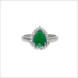 Anel Esmeralda 8x6 Gota
