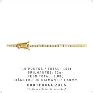 Pulseira 4 Garras 1,5 Pontos