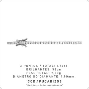 Pulseira 4 Garras 3 Pontos