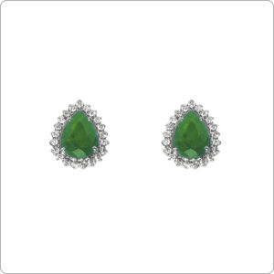 Brinco Esmeralda 8x6 Gota