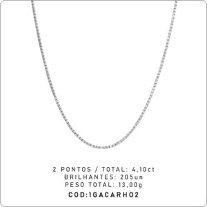 Gargantilha 4 Garras 2 Pontos