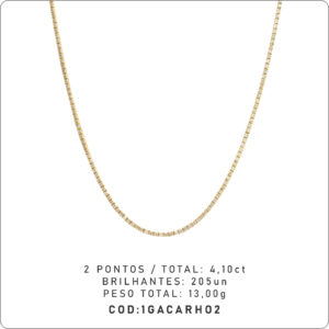 Gargantilha 4 Garras 2 Pontos