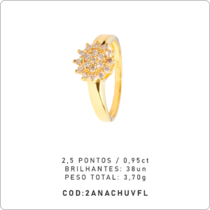 Anel Chuveiro Flor 2,5 Pontos