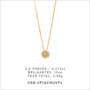 Pingente Chuveiro Flor 2,5 Pontos