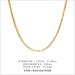 Gargantilha 4 Garras 8 Pontos