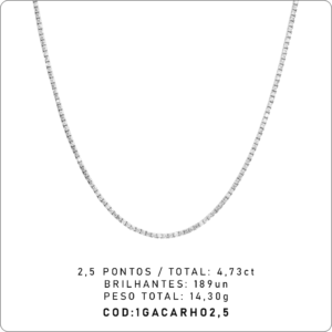 Gargantilha 4 Garras 2,5 Pontos