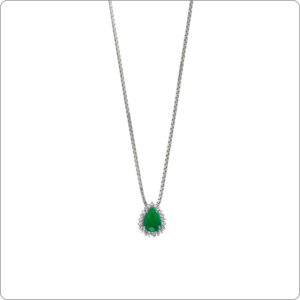 Pingente Esmeralda 7x5 Gota