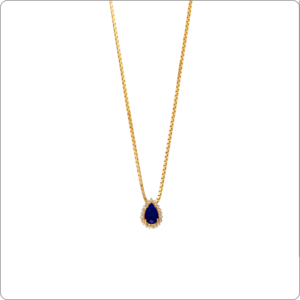 Pingente Safira 7x5 Gota
