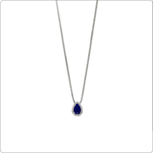 Pingente Safira 7x5 Gota