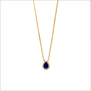 Pingente Safira 8x6 Gota