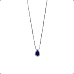 Pingente Safira 8x6 Gota