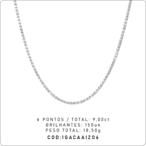 Gargantilha 4 Garras 6 Pontos