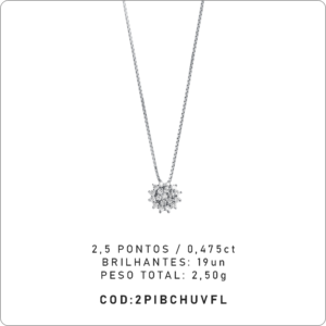 Pingente Chuveiro Flor 2,5 Pontos